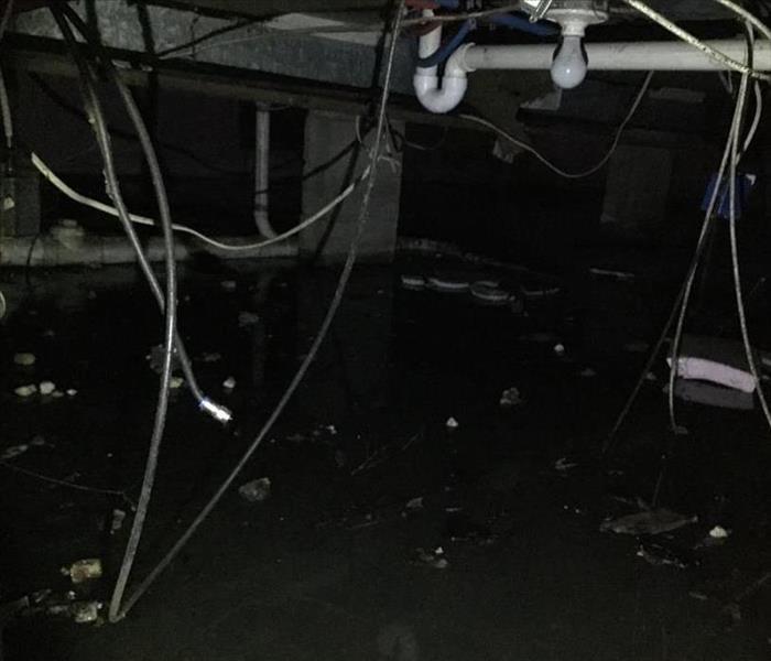 Foot of water in Crawl Space